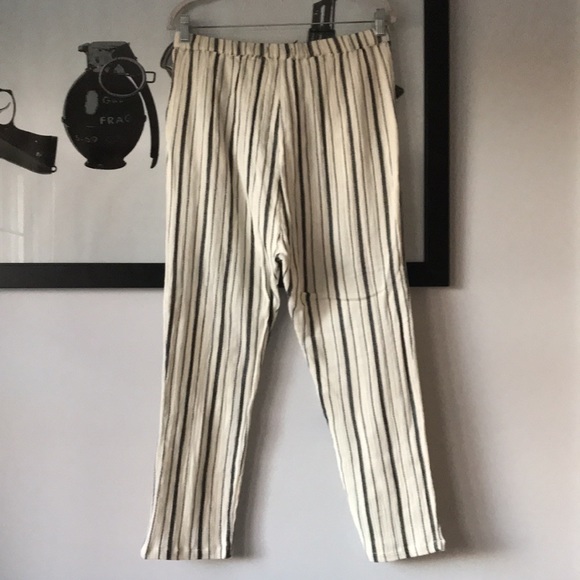 Zara baggy textured striped trousers S New - Picture 3 of 14